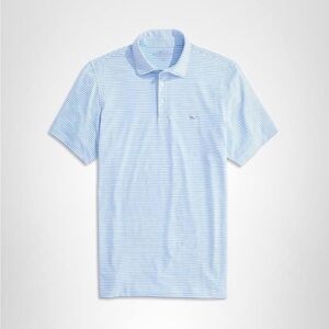 Vineyard Vines Light Blue Striped Polo